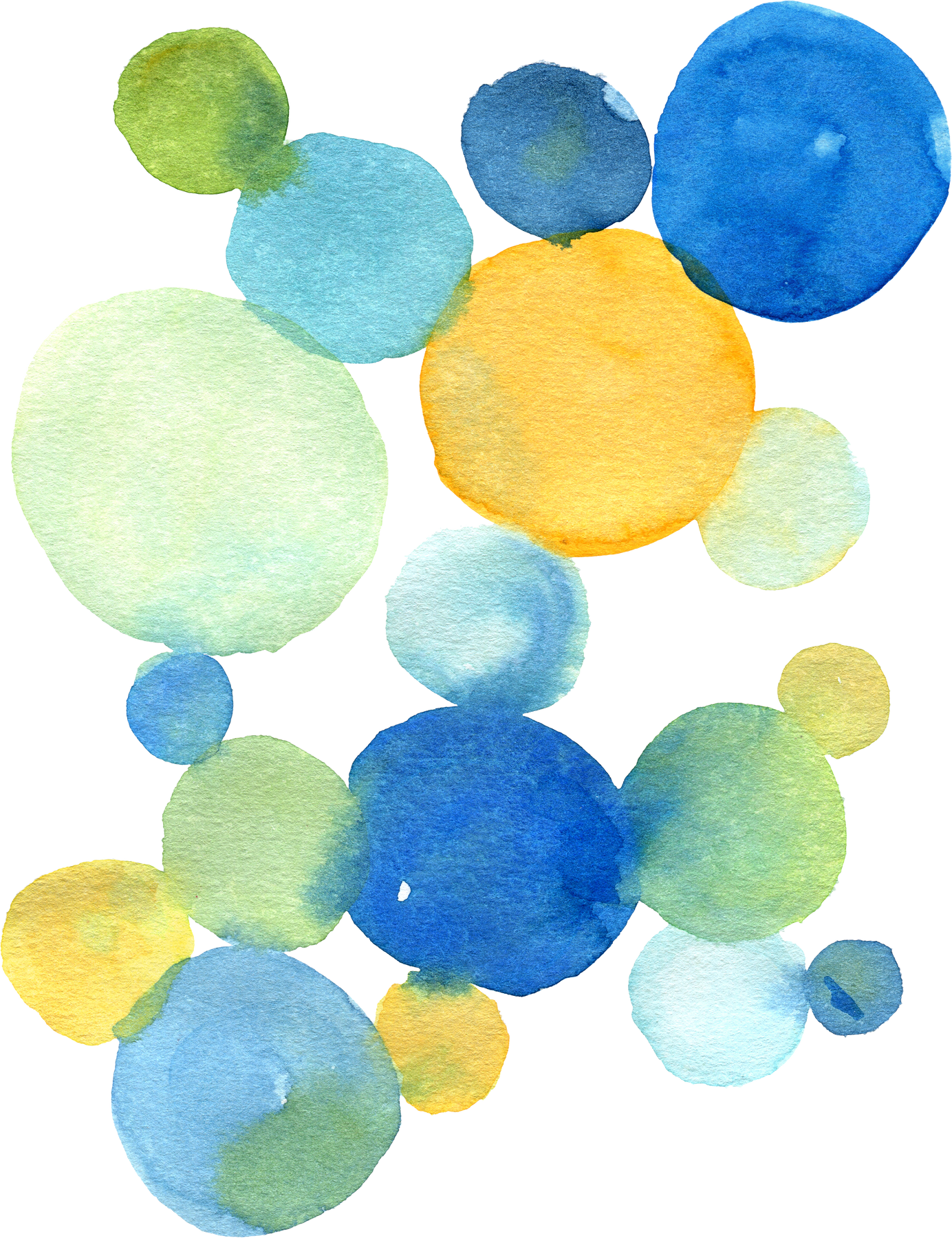 Summer Watercolor Circles